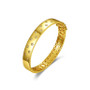 14k Yellow Gold Plated with Cubic Zirconia Starry Sky Bangle Bracelet