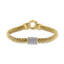 EFFY® Diamond Cluster Bracelet (3/8 ct. t.w.) in 14k Gold-Plated Sterling Silver