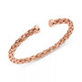 Pyramid Link Polished End Cuff Bracelet