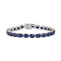 Sapphire Tennis Bracelet (25 ct. t.w.) in Sterling Silver