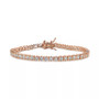 Cubic Zirconia Boxed Tennis Bracelet in 18k Rose Gold-Plated, 18k Yellow Gold-Plated Sterling Silver and Sterling Silver, Created for Macy's