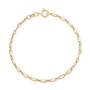 Children's Paperclip Link Chain Bracelet in 14k Gold