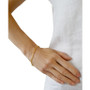 Paperclip Link Chain Bracelet in 14k Gold 7-1/2"