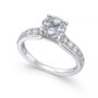 Diamond Cluster Engagement Ring (1 ct. t.w.) in 14k White or Yellow Gold