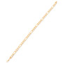 Figaro Link Chain Bracelet in 10k Gold