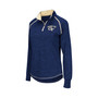 Women's Navy Georgia Tech Yellow Jackets Bikram 1/4 Zip Long Sleeve Jacket