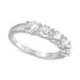 Diamond 5 Stone Band (1 1/2 ct. t.w.) in 14k White Gold