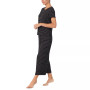 Women's 2-Pc. Textured Stripe Wide-Leg Pajamas Set