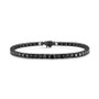 White Cubic Zirconia Tennis Bracelet in Sterling Silver (Also in Black Cubic Zirconia), Created for Macy's