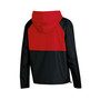 Women's Black Cincinnati Bearcats Colorblocked Packable Raglan Half-Zip Hoodie Jacket