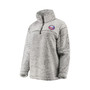 Women's Gray New York Islanders Sherpa Quarter-Zip Pullover Jacket