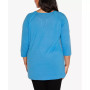 Plus Size Raglan Sleeve Pointelle Sweater