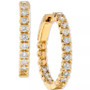 Diamond In & Out Hoop Earrings (1 ct. t.w.) in 14k White or Yellow Gold
