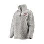 Women's Gray Montreal Canadiens Sherpa Quarter-Zip Pullover Jacket