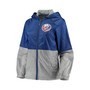 Women's Royal New York Islanders Strike Zone Raglan Hoodie Full-Zip Jacket