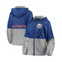 Women's Royal New York Islanders Strike Zone Raglan Hoodie Full-Zip Jacket