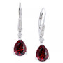 Gemstone (3-3/4 ct. t.w.) and Diamond Accent Birthstone Drop Earrings in Sterling Silver