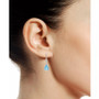 Gemstone (3-3/4 ct. t.w.) and Diamond Accent Birthstone Drop Earrings in Sterling Silver