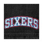 Women's Black Philadelphia 76ers Patch Denim Button-Up Jacket