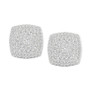 Diamond Square Cluster Stud Earrings (1/2 ct. t.w.) in Sterling Silver