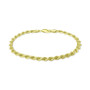 Rope Link Bracelet in 18k Gold-Plated Sterling Silver, Created for Macy's