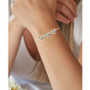 Rainbow Cubic Zirconia Pavé Triple Heart Bolo Bracelet in Sterling Silver (Also in 14k Gold Over Silver)