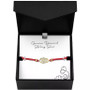 Diamond Accent Hamsa Hand Red Cord Bracelet in Sterling Silver or 14k Gold-Plated Sterling Silver