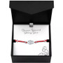 Diamond Accent Hamsa Hand Red Cord Bracelet in Sterling Silver or 14k Gold-Plated Sterling Silver