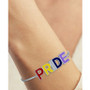 Diamond Accent Rainbow PRIDE Bolo Bracelet in Sterling Silver
