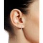 Diamond Geometric Hoop Earrings (1/5 ct. t.w.) in Sterling Silver