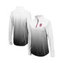 Women's Black Stanford Cardinal Magic Ombre Quarter-Zip Raglan Jacket
