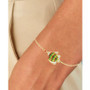 Cubic Zirconia & Multicolor Enamel Fish Bolo Bracelet