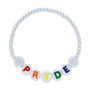 Diamond Accent PRIDE Beaded Bracelet in Sterling Silver