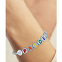 Diamond Accent PRIDE Beaded Bracelet in Sterling Silver