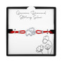 Diamond Accent Elephant Red Cord Bracelet in Sterling Silver