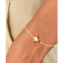 Cubic Zirconia & Enamel Ladybug Bolo Bracelet