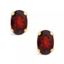 Gemstone Stud Earrings in 10k Yellow Gold