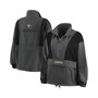 Women's Charcoal New Orleans Saints Popover Packable Half-Zip Jacket