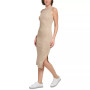 Women's Space-Dyed Sleeveless Midi Dress
