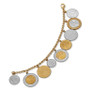 Vermeil Bracelet, Lira Coins Charm Bracelet