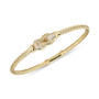 Diamond Interlocking Braided Bangle Bracelet (1/5 ct. t.w.) in 14k Gold-Plated Sterling Silver