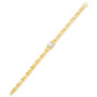 Cultured Freshwater Pearl (9mm) Link Bracelet in 14k Gold-Plated Sterling Silver