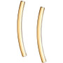 Polished Curved Bar Ear Climber in 10k Gold