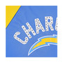 Women's Powder Blue, Gold Los Angeles Chargers Confetti Raglan Full-Zip Track Jacket