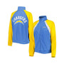 Women's Powder Blue, Gold Los Angeles Chargers Confetti Raglan Full-Zip Track Jacket