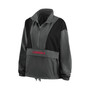 Women's Charcoal St. Louis Cardinals Packable Half-Zip Jacket