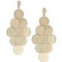 Multi-Disc Dangle Drop Earrings in 14k Gold-Plated Sterling Silver