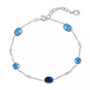 EFFY® Multi-Gemstone Station Link Bracelet in Sterling Silver (Also available in Amethyst, Citrine & Multi Blue Topaz)