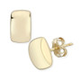 Modern Rectangle Stud Earrings Set in 14k Yellow Gold