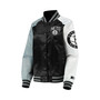 Women's Black, Gray Brooklyn Nets The Prospect Raglan Full-Snap Jacket